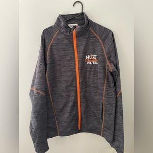 Hot Chocolate 15K/5K Men’s M Gray Orange Full-Zip Jacket